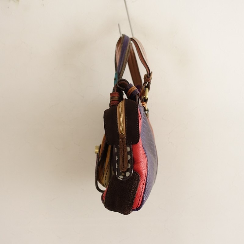 JAMIN PUECH Leather Patchwork Bag