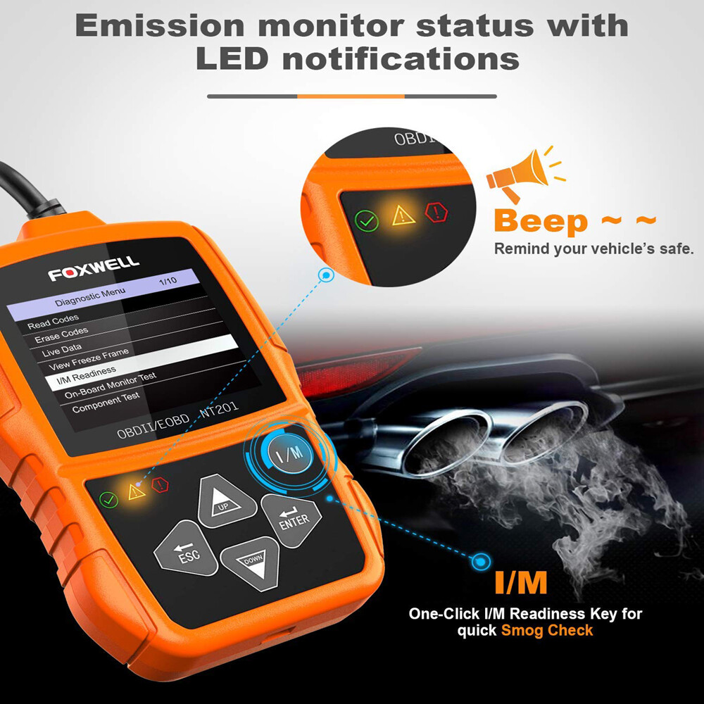 FOXWELL EOBD OBD2 Scanner Automotive Code Reader Fault Engine Diagnostic Tool