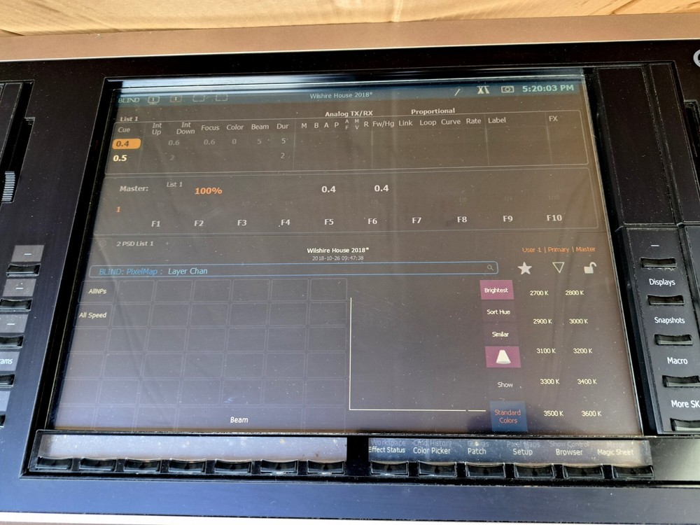 ETC EOS Lighting Console Control Desk 4250A1010