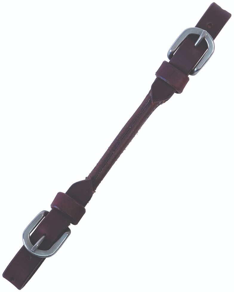 Buffalo Leather Plain Round Latigo Curb Strap