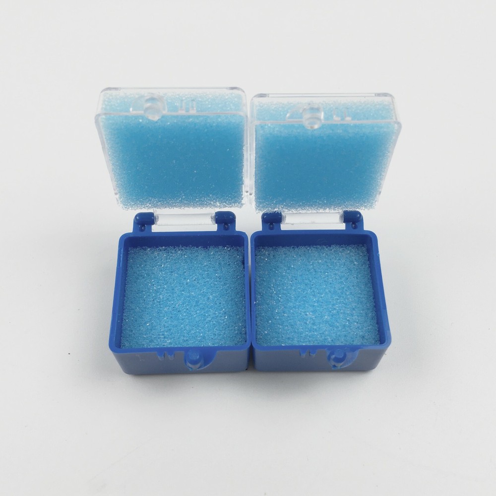 Dental Plastic Box Crown teeth storage Transporting box with Foam Inserts 50pcs