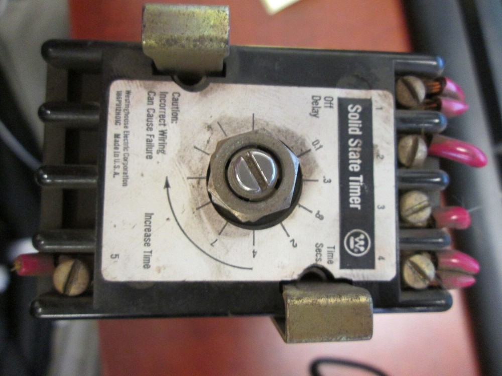 Westinghouse Solid State Timer, BSTOF, Range 1-30 Secs, 120V Coil, Used