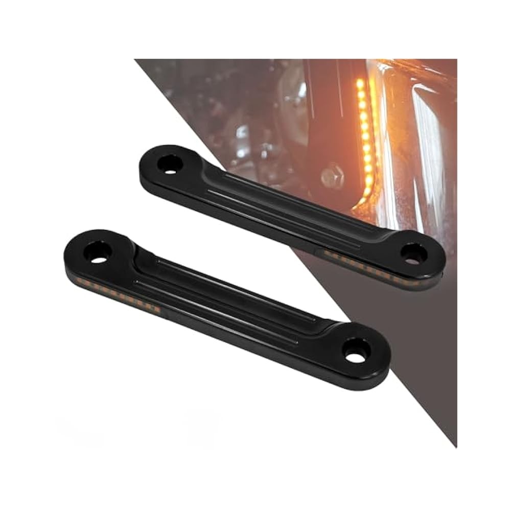 For Universal Fork Turn Signal Brackets, 1998,2025 Motorcycles, Bright White