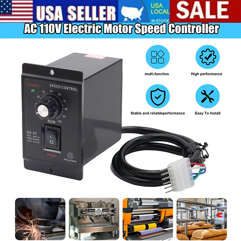 Electric Motor Speed Controller Reversible Switch Regulator Switch 120W AC 110V