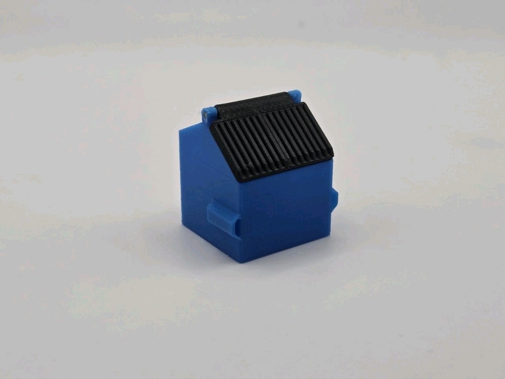 1/87 Scale 8 Yard Dumpster in Blue