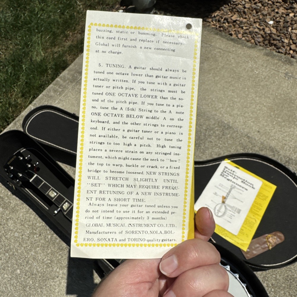 1970s Eagle Model 408 5-String Banjo w/ Case & Paperwork Remo Head