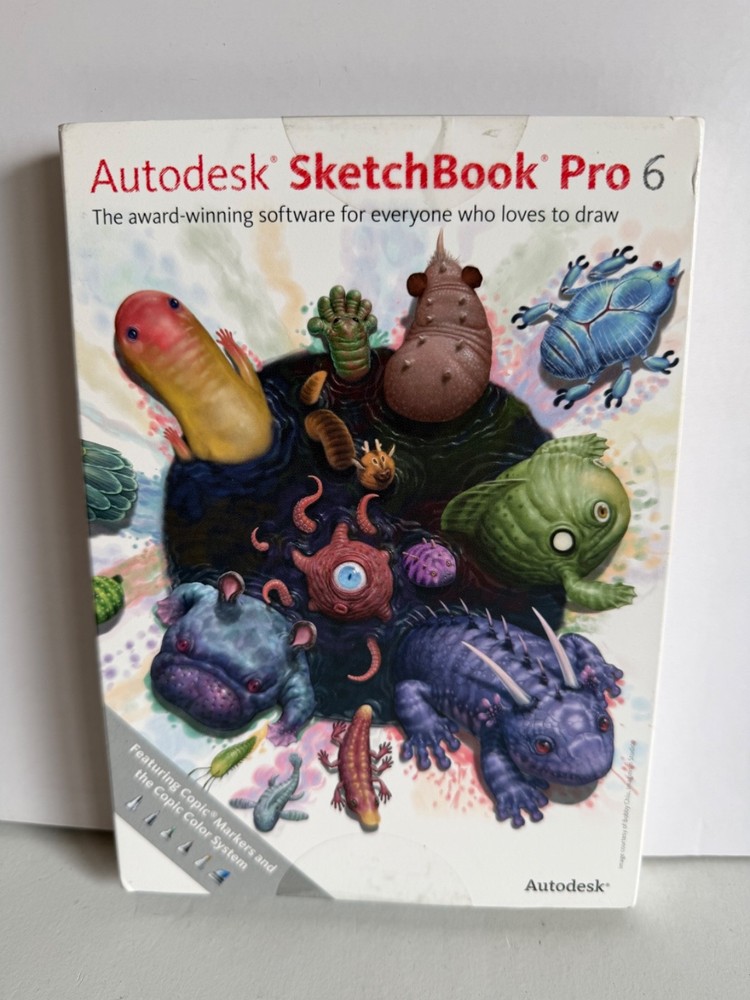 Autodesk Sketchbook Pro 6 Drawing Software PC & Mac DVD 2012 New