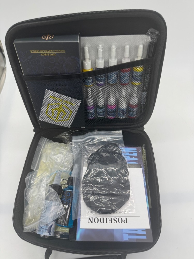 POSEIDON Wireless Tattoo TU25, Complete Kit! For Beginners and Pros