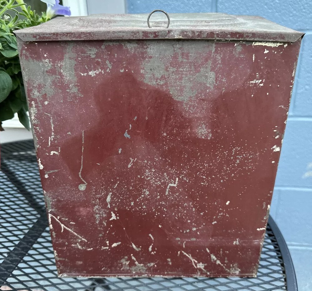 Antique Tin Toleware Store Display Spice Container Italy