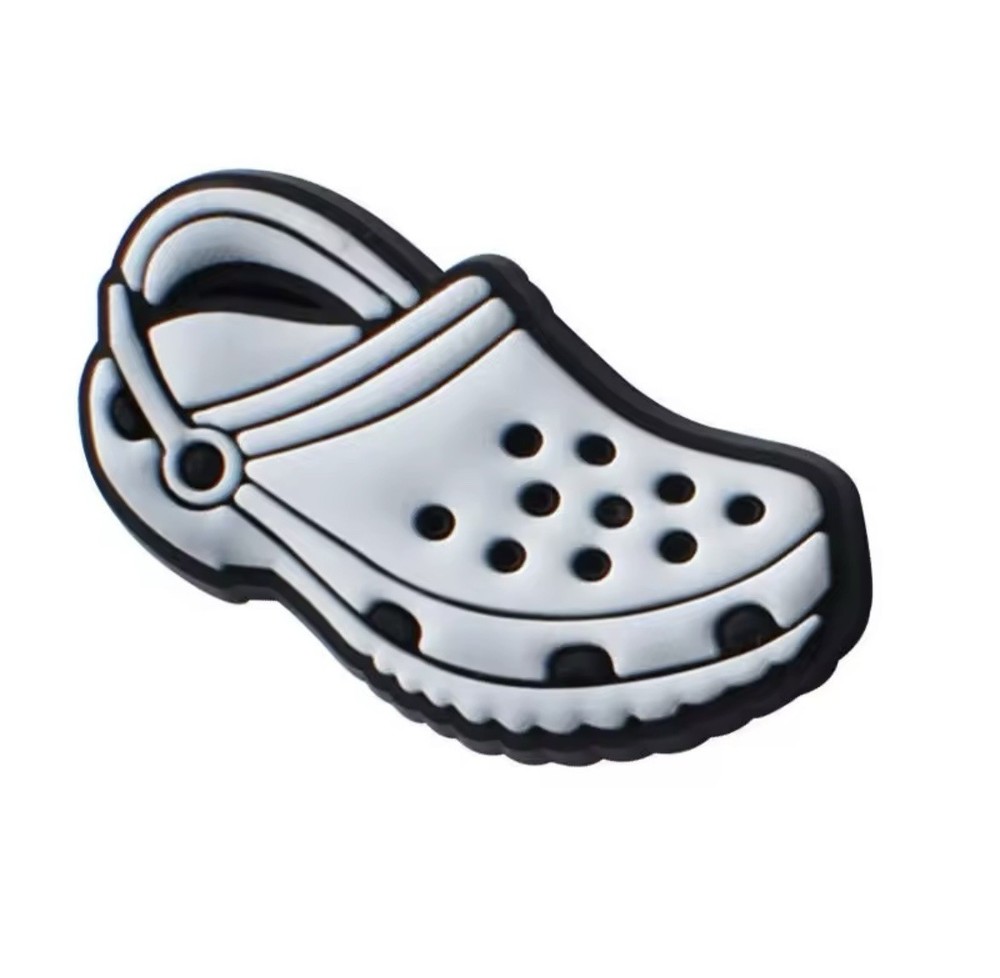 New White Clog Shoe Charm