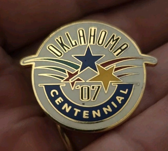 Oklahoma Centennial 07 Lapel Pin