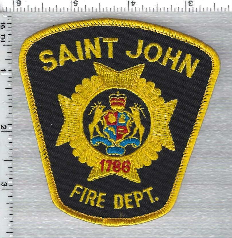 Saint John Fire Department (New Brunswick, Canada) Shoulder Patch