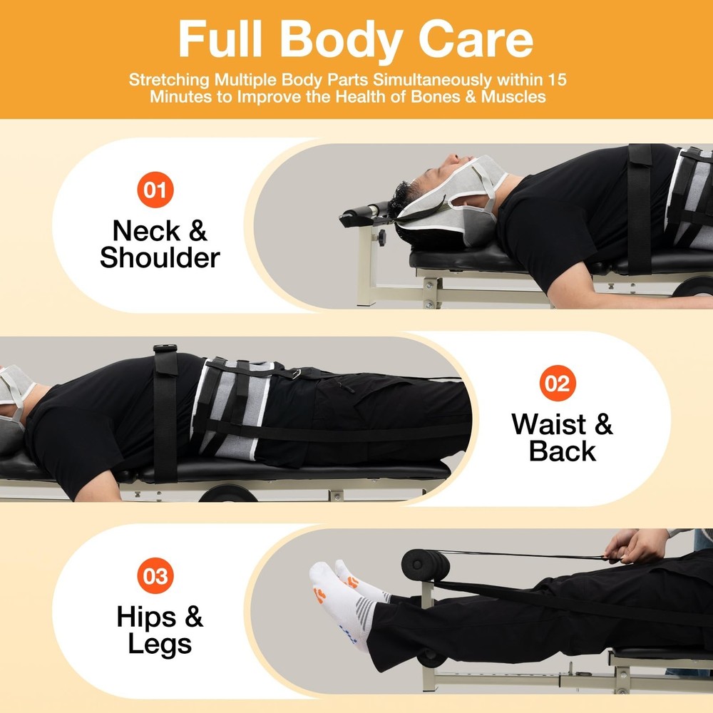 Lumbar Stretch Table Tool Traction Device Traction Table Inline Back Stretch ...
