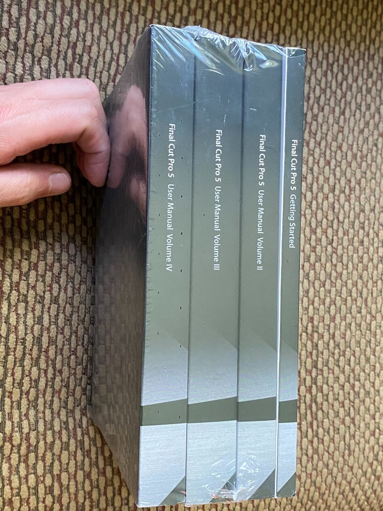 Final Cut Pro 5 User Manual Getting Started NEW Complete Set