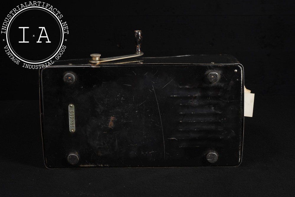 Vintage Mechanical Adding Machine with Paper Roll by Victor