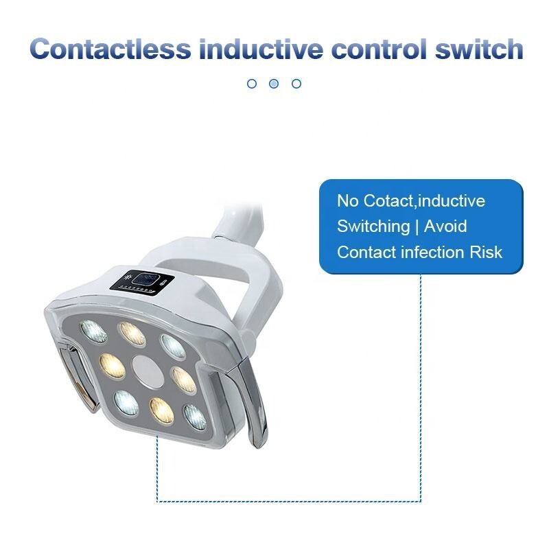 Dental Operating Light Ceiling Mounted 8 Bulbs LED Sensor Light with Touch Sceen