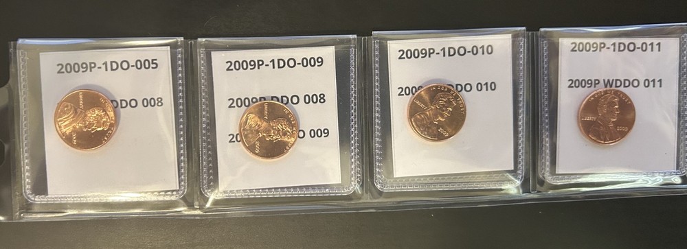 2009P LP2 DDO SET 1DO-005, 1DO-009, 1DO-010, 1DO-011 4 COIN SET