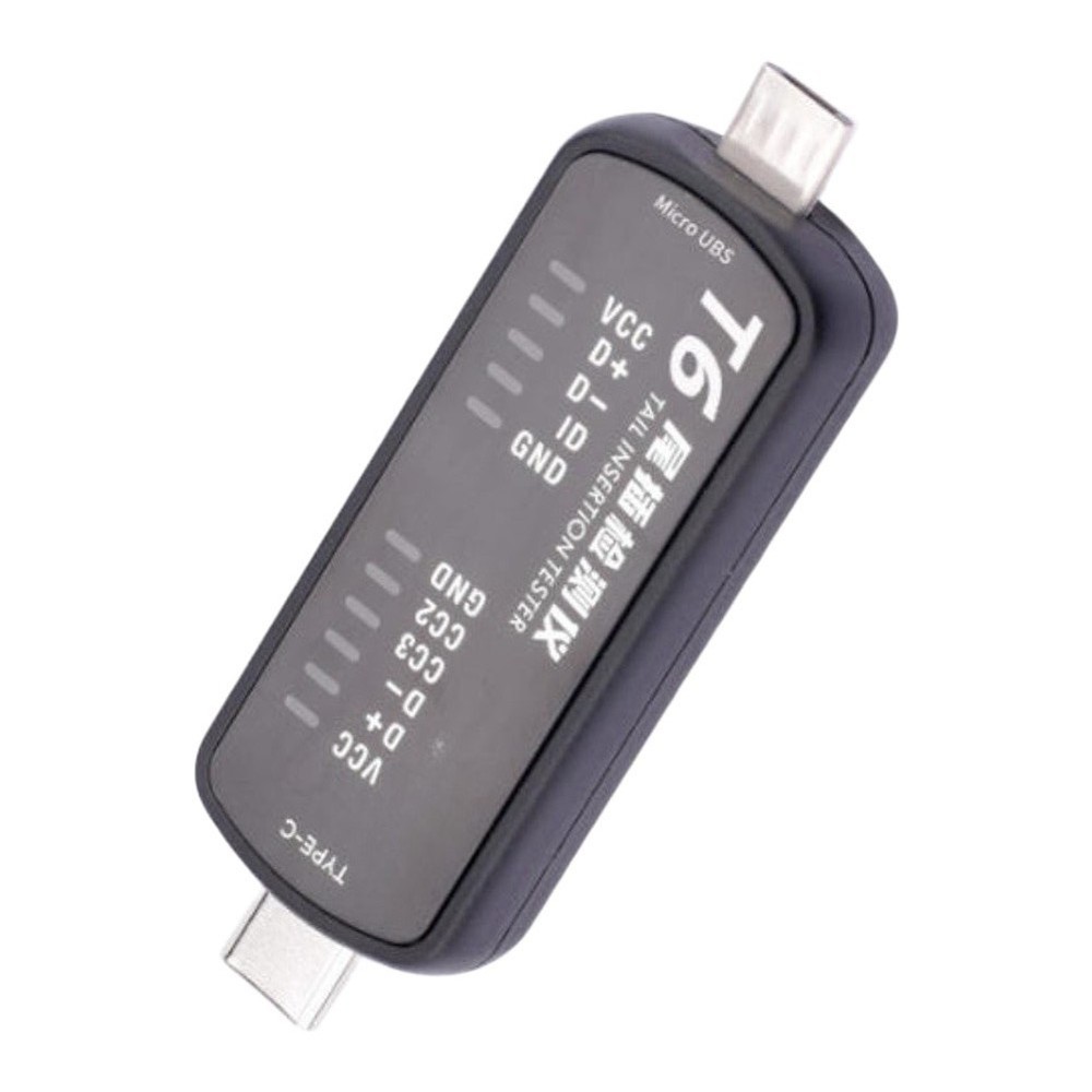 for T6 Tail Insertion Tester with Type C and forMini Dual Interface For Testing