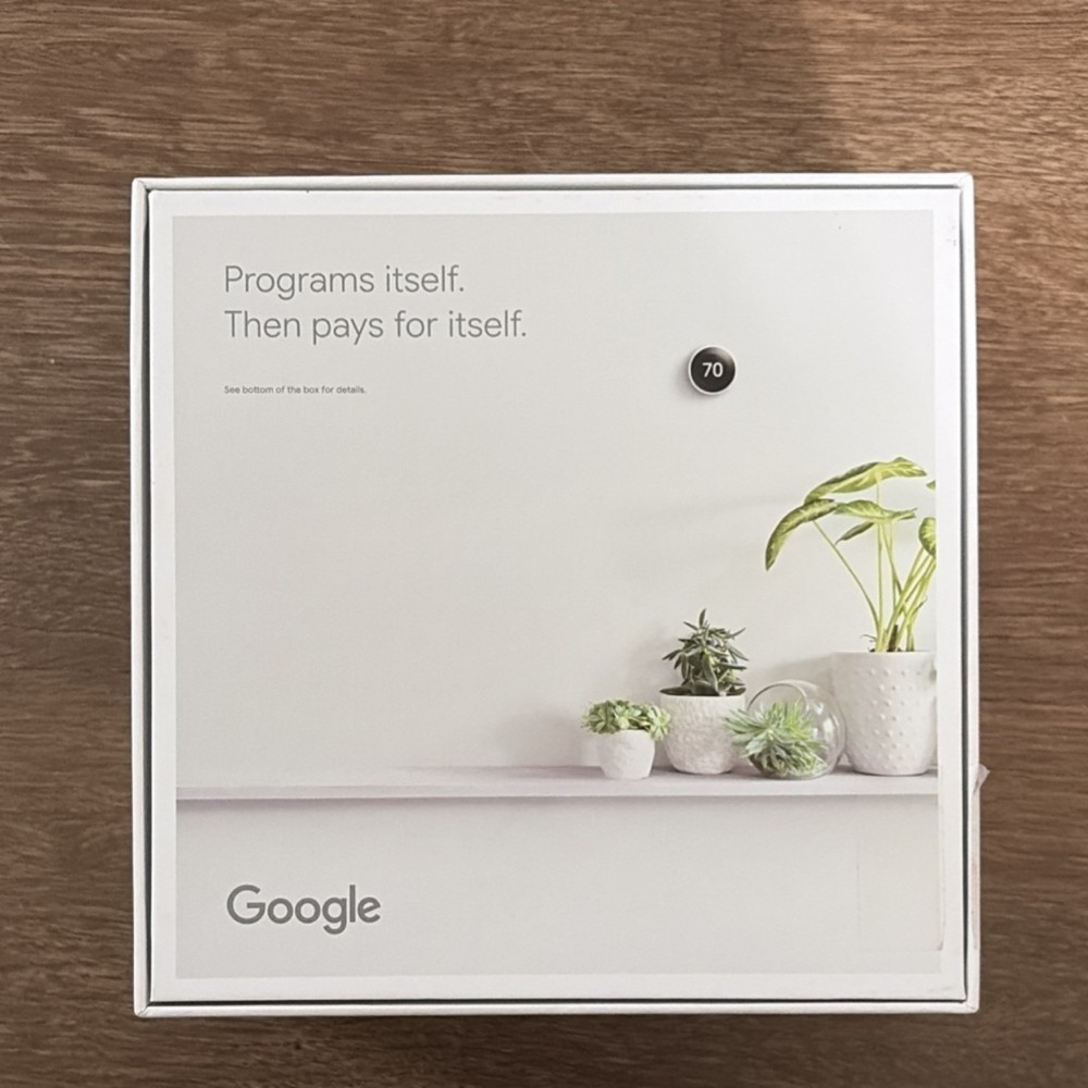 Google Nest Learning Thermostat Gen 3 Programmable Dial White Circular T3015