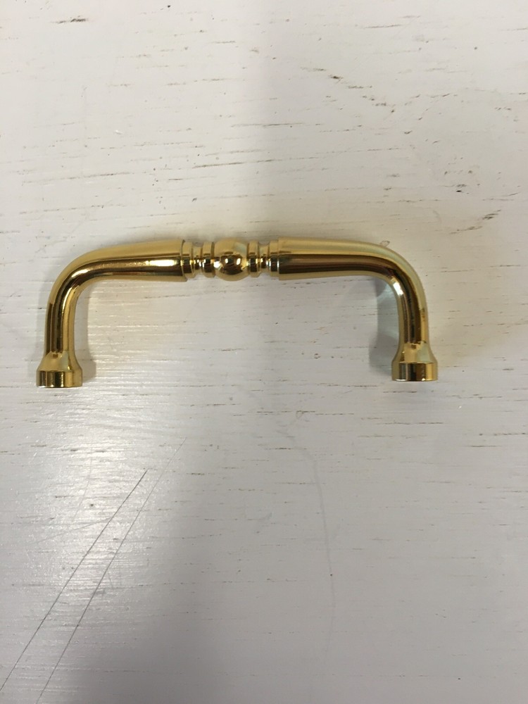 Cabinet Hdwe 3” Solid Brass Wire Pull New 1 Pull Available With Screws