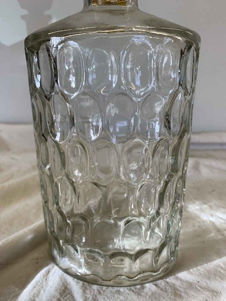 Midcentury Clear Glass Decanter