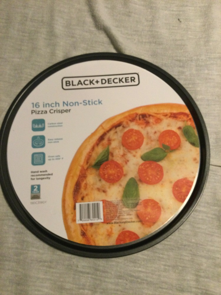 14" Round Pizza Crisper Baking Pan Black & Decker
