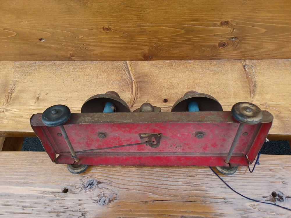 Antique Two Bell Pull Toy Works
