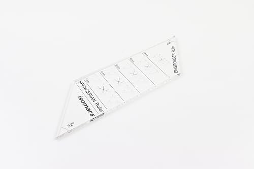Calligraphy Engrosser Spencerian Ruler Acrylic Writing Guide Drafting Tool
