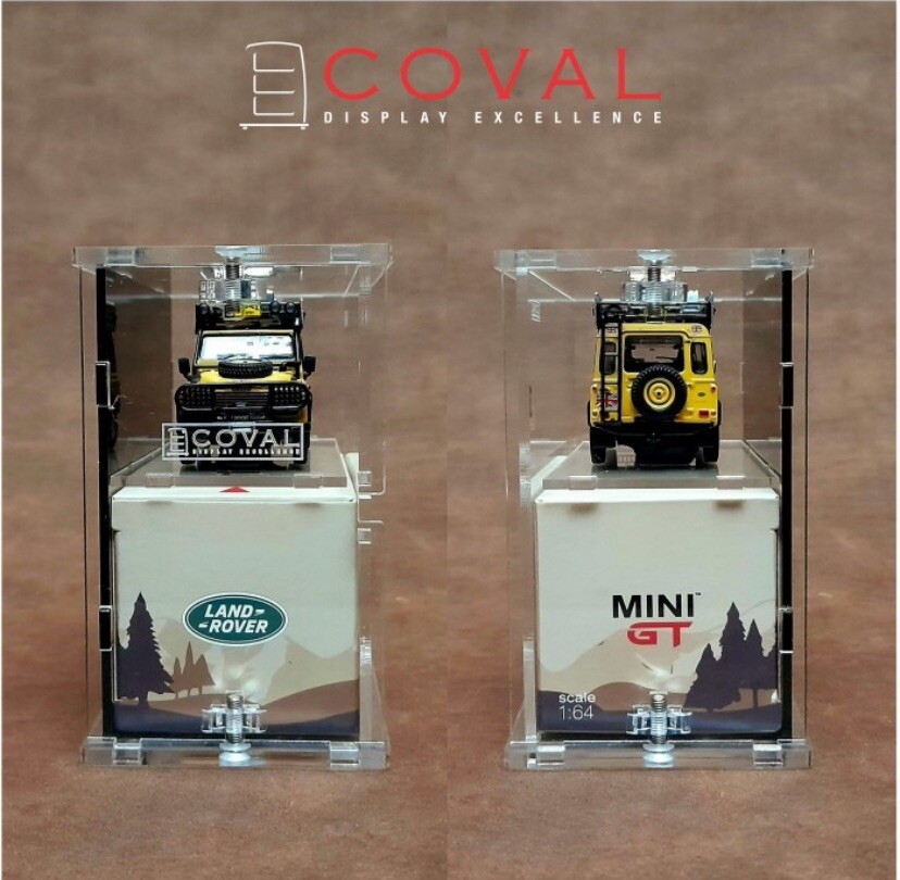 Coval Displays - SMG-102 - Single Mini GT/ TSM Model - Stackable - Open Door