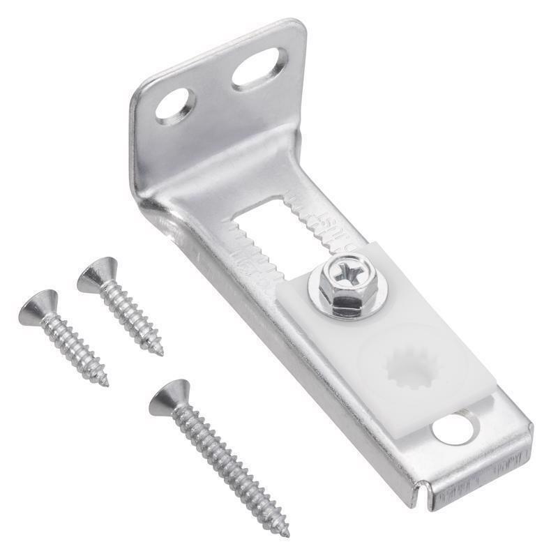 Steel Pivot Track Bracket Silver/White