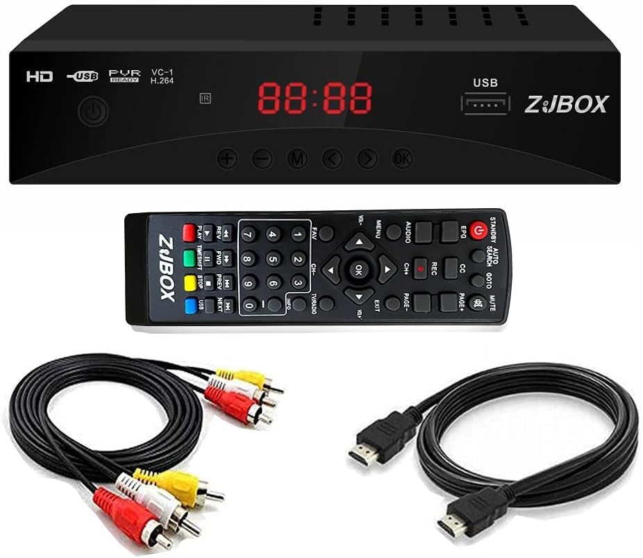 High-Definition Digital TV Converter Box with Timer & USB Recording Function