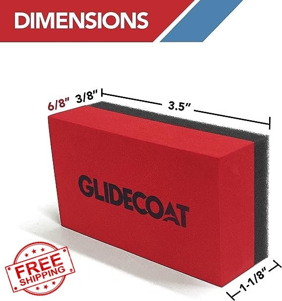 Glidecoat Ceramic Coating Applicator Sponges 2 Pack Smooth Application
