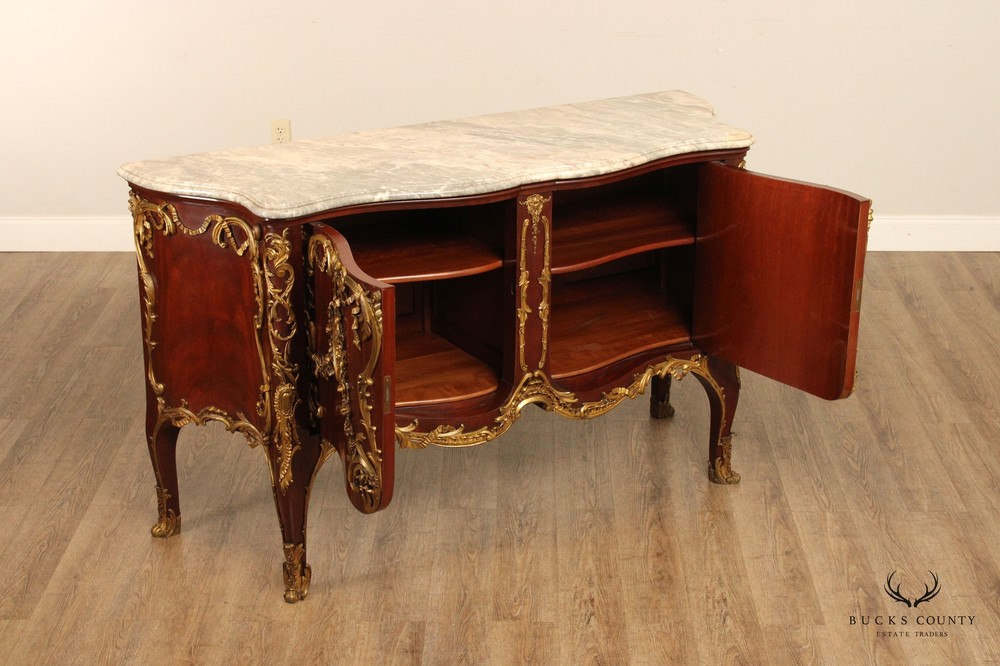 Herraiz French Regence Style Marble Commode