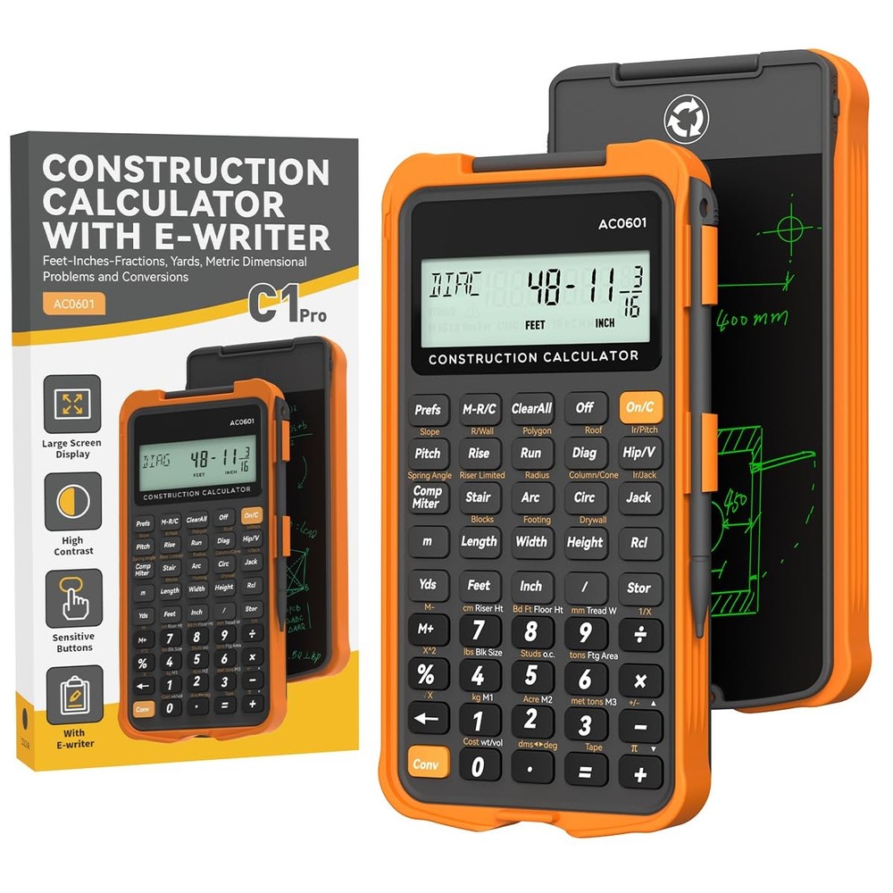Construction Calculator with Writing Tablet Industrial & Scientific Engineeri...