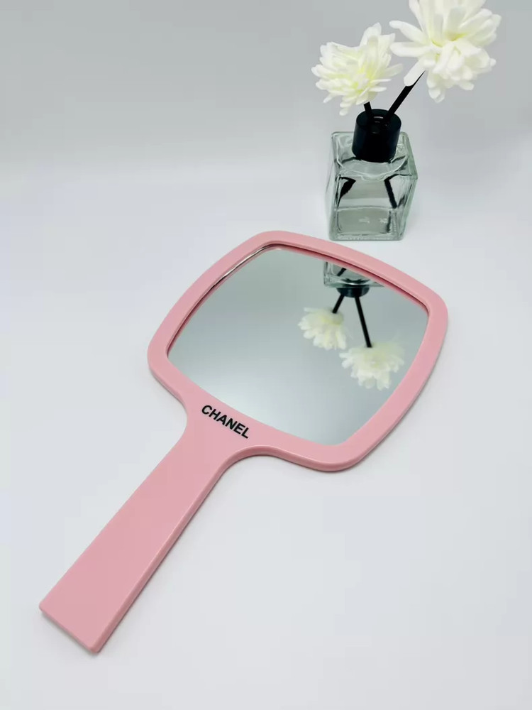 Chanel Handheld Mirror Pink Makeup Mirror Original Packaging