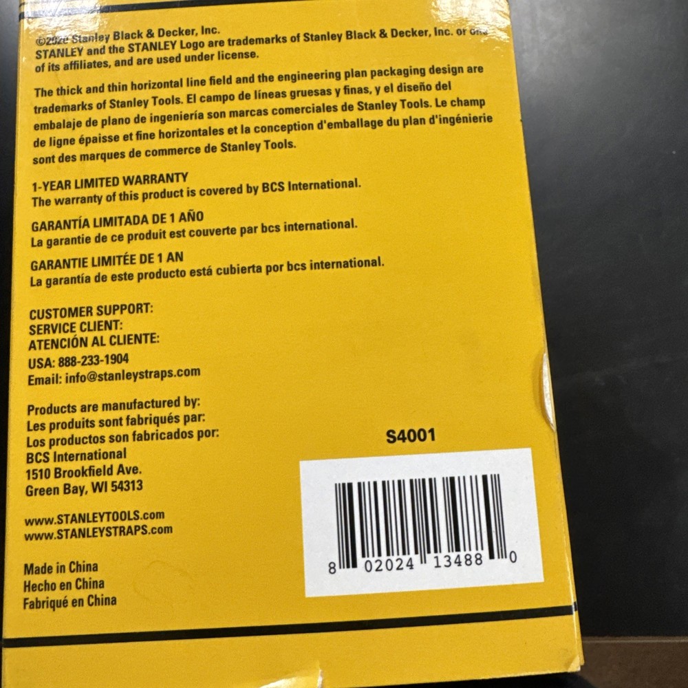 STANLEY LOAD TIE DOWN SYSTEM KIT~S4001