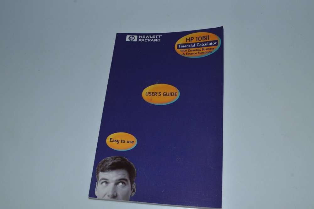 *CF* Hewlett-Packard HP 10BII Financial Calculator User's Guide (OKW40)