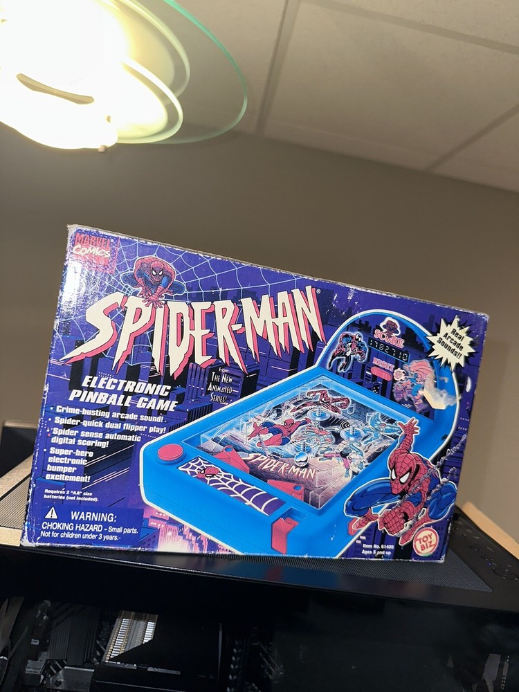 Used Marvel Spider-Man Electronic Pinball Game - Free Shipping