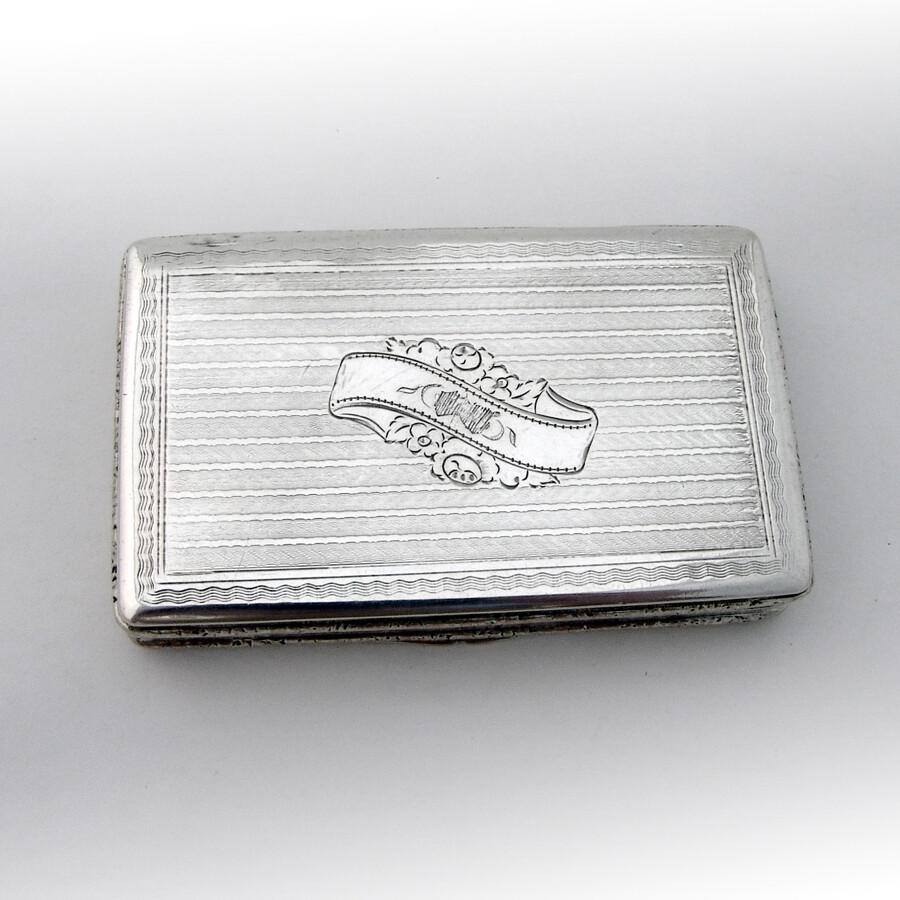 Engraved Cavalry Snuff Box Austrian 13 Loth Silver 1840 Prague
