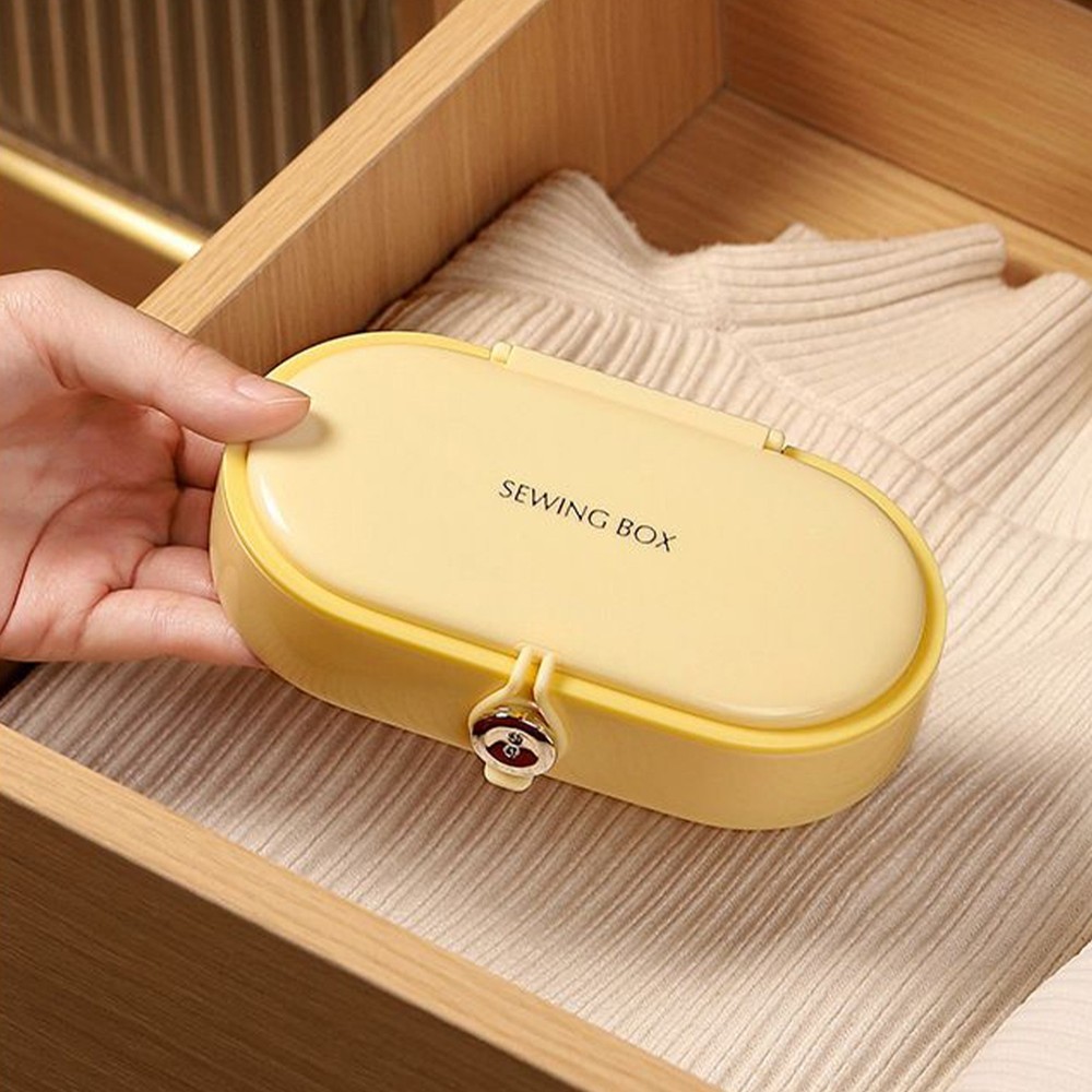 Sewing Kit Basic 21 Piece Portable Stitching Supplies with Storage Box