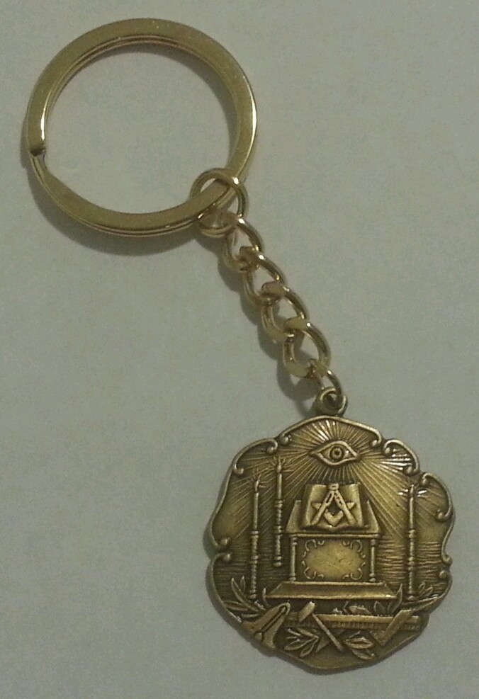 Freemason Symbols Key Chain