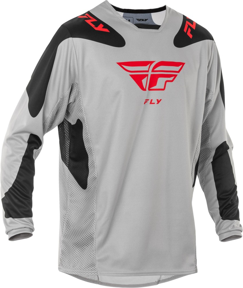 Kinetic Sym Jersey Light Grey/Red/Black Sm
