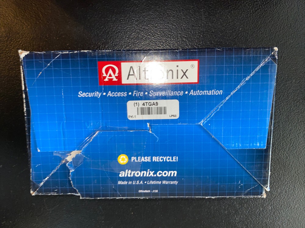 Altronix Lps3 Linear Power Supply/Charger Open Box