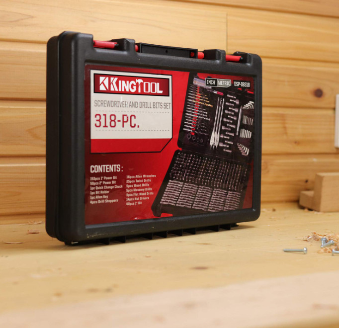 KingTool 318-Piece Drilling & Driving Accessory Kit, Screwdriver Set