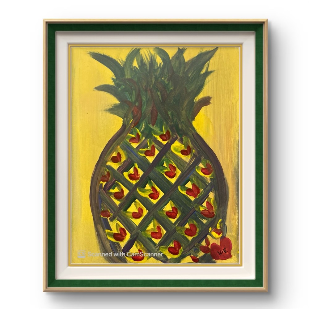 BLESSED#924 11x14 Fruit Original Abstract Neo Expressionism Modern