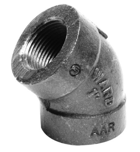 Ward 2.BM45L 2" 150 LB 45Â° Elbow Pipe Fitting