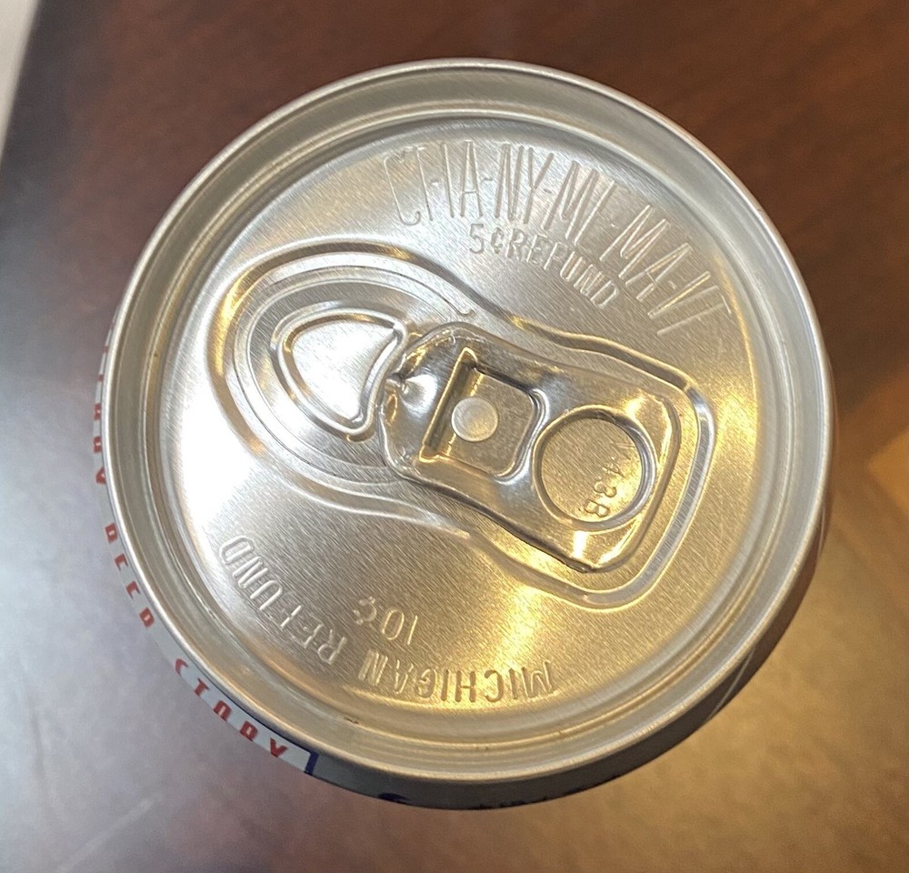 Billary politically correct Empty Beer Can Bottom Opened