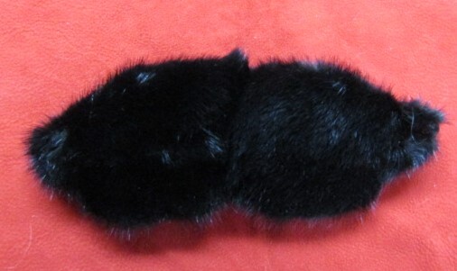 Real Black Mink Fur Sleep Mask Blindfold