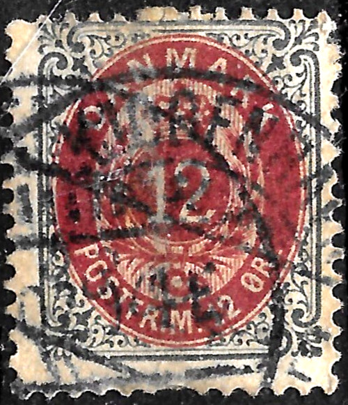 1895 DENMARK  Sc#46 used F/VF 🔥