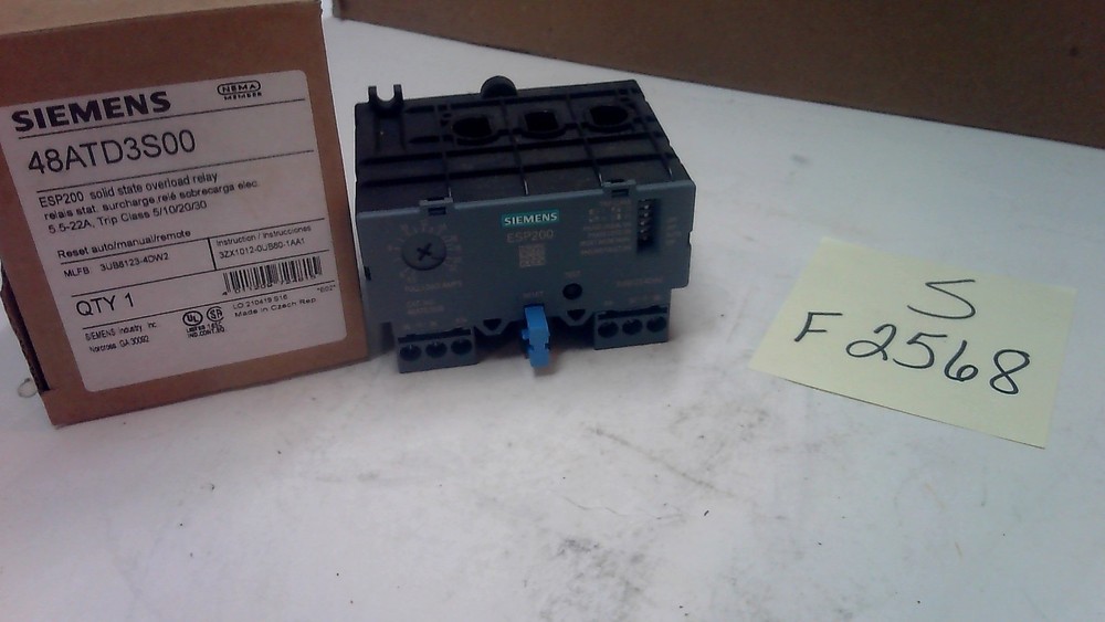 48ATD3500 SIEMENS OVERLOAD RELAY